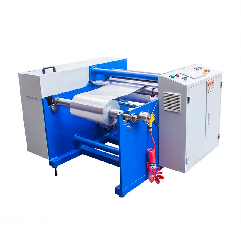 Machine de rembobinage et de tranche en aluminium semi-automatique